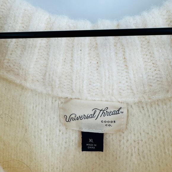 Universal Thread Cream Crew Neck Sweater - Picture 3 of 7